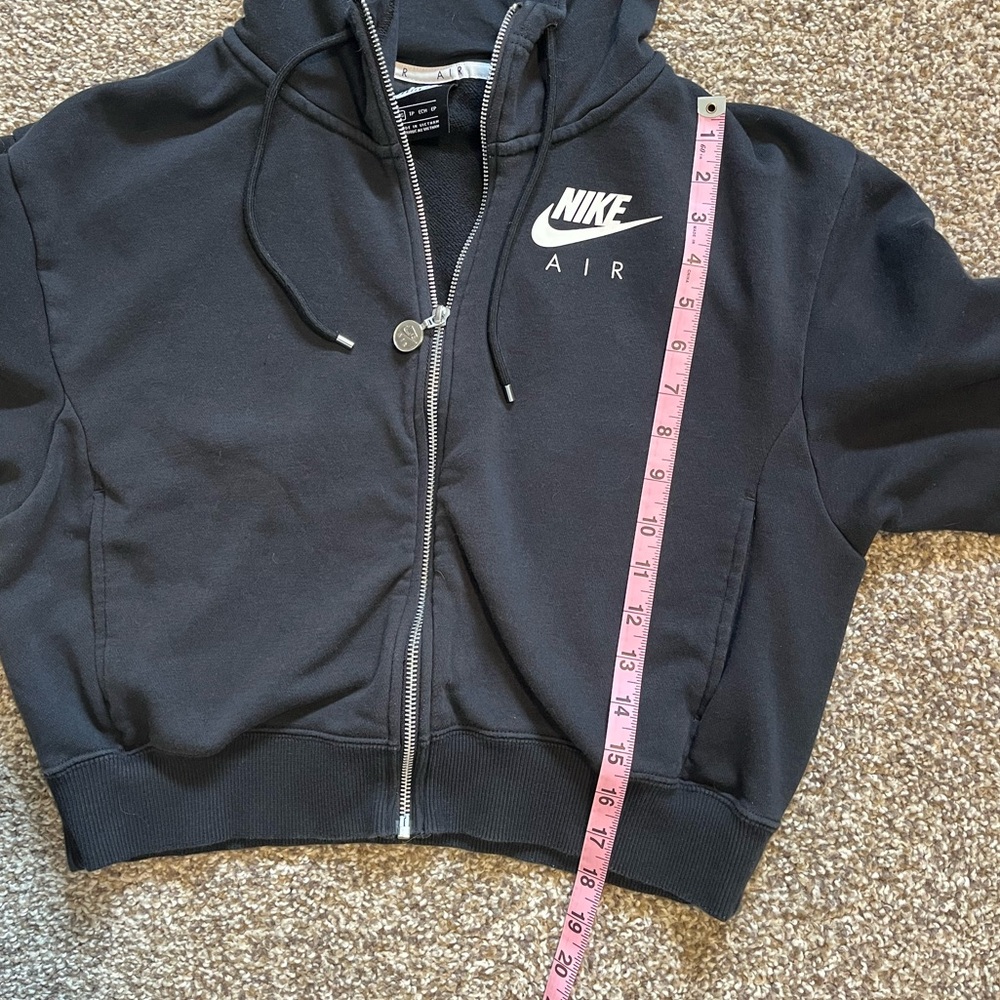 Nike Air Cropped Black Zip-Up Hoodie Women’s XS - Picture 4 of 5